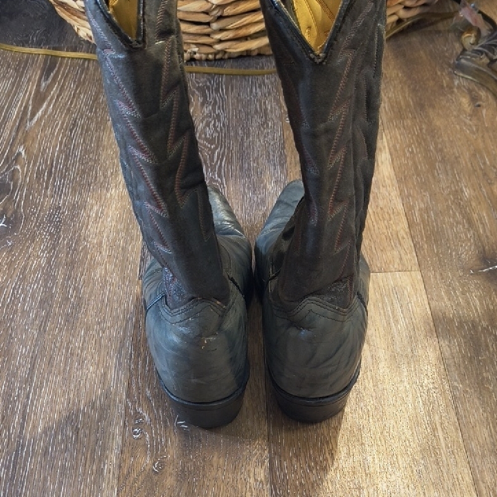 Durango Leather Cowboy Boots Charcoal - Picture 3 of 7
